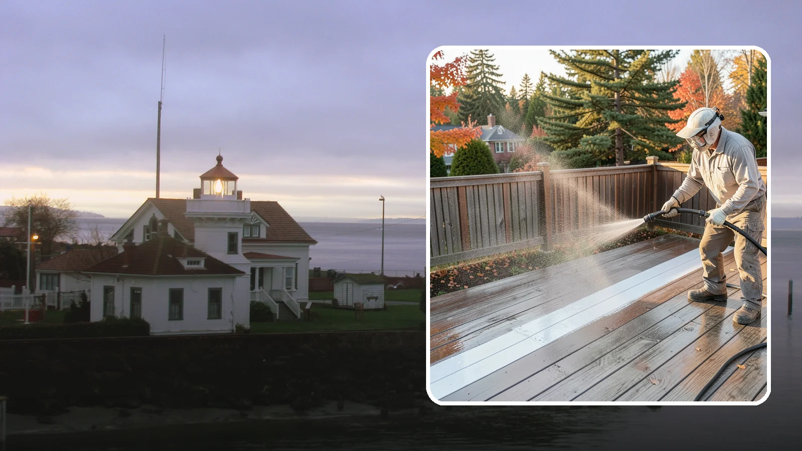 Deck Sealing in Mukilteo, Snohomish County, WA - Water-repellent sealing for wood decks that shields boards from the moisture, graying, and rot that Pacific Northwest weather...
