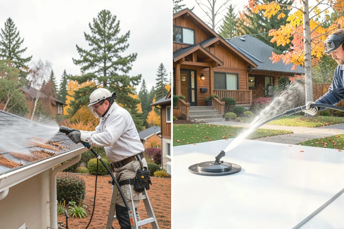 Deck Sealing in Mukilteo, Snohomish County, WA - Clean the deck and remove mildew, algae, and surface graying