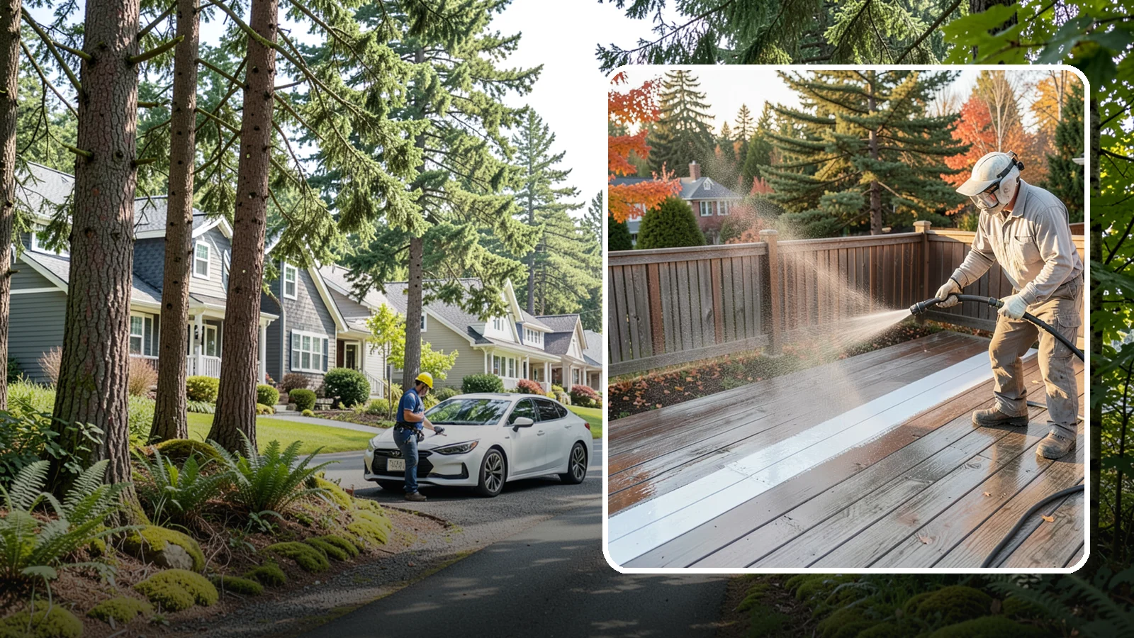 Deck Sealing in Normandy Park, King County, WA - Water-repellent sealing for wood decks that shields boards from the moisture, graying, and rot that Pacific Northwest weather...