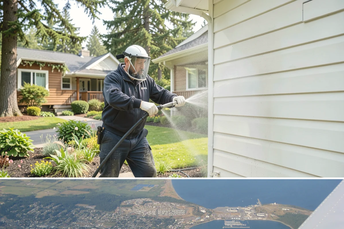 Deck Sealing in Oak Harbor, Island County, WA - Seal decks in summer during a dependable dry spell so the wood is fully dry and the repellent can penetrate and set.