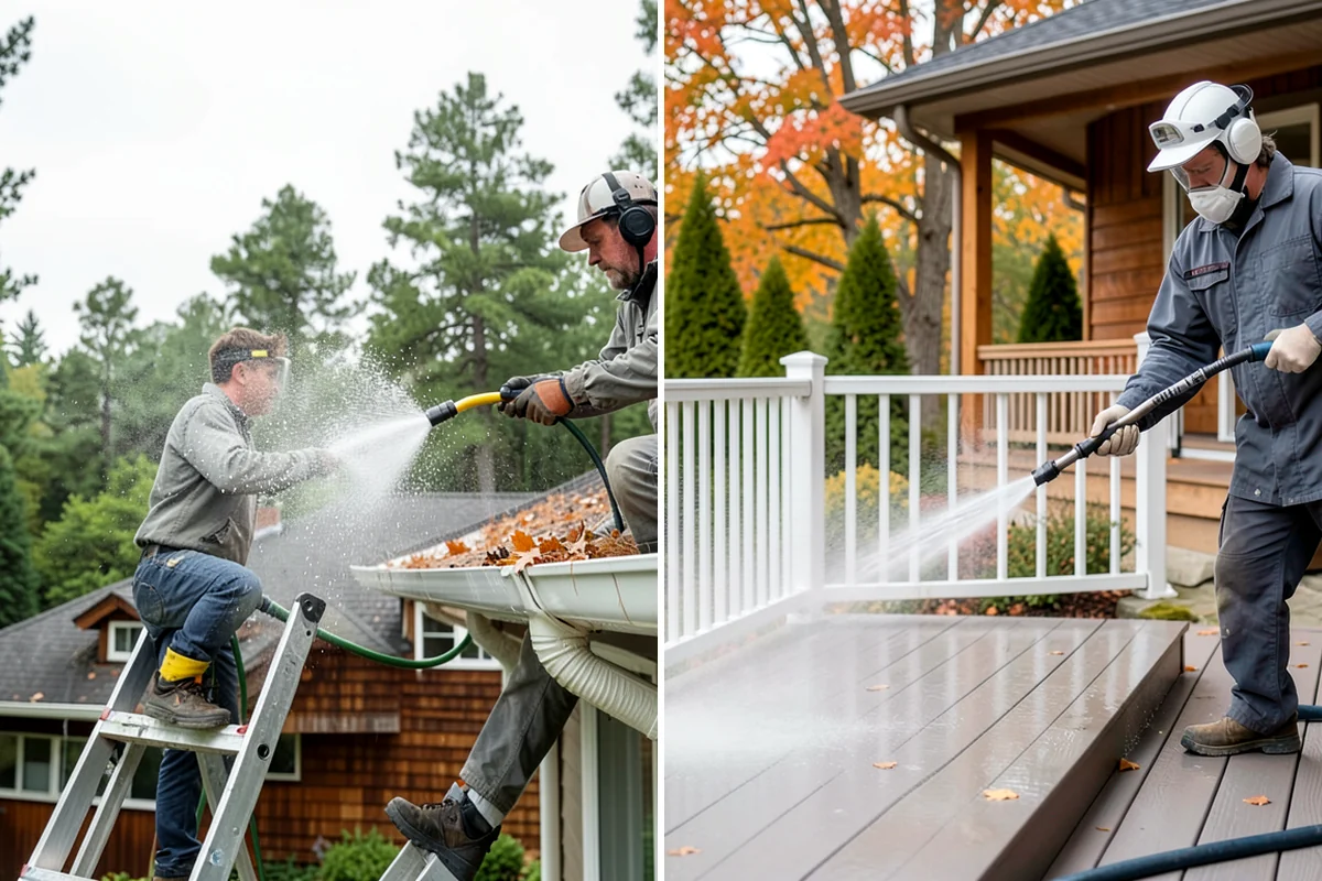 Deck Sealing in Puyallup, Pierce County, WA - Clean the deck and remove mildew, algae, and surface graying