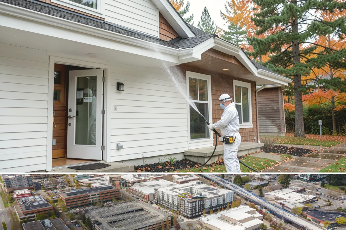Deck Sealing in Redmond, King County, WA - Seal decks in summer during a dependable dry spell so the wood is fully dry and the repellent can penetrate and set.