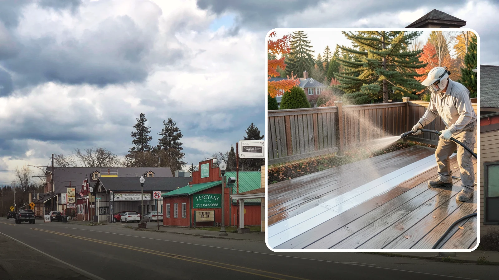 Deck Sealing in Roy, Pierce County, WA - Water-repellent sealing for wood decks that shields boards from the moisture, graying, and rot that Pacific Northwest weather...