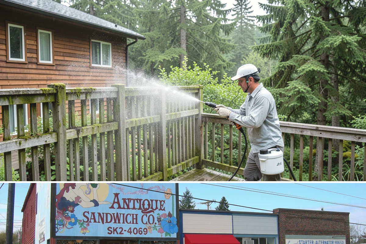 Deck Sealing in Ruston, Pierce County, WA - Seal decks in summer during a dependable dry spell so the wood is fully dry and the repellent can penetrate and set.