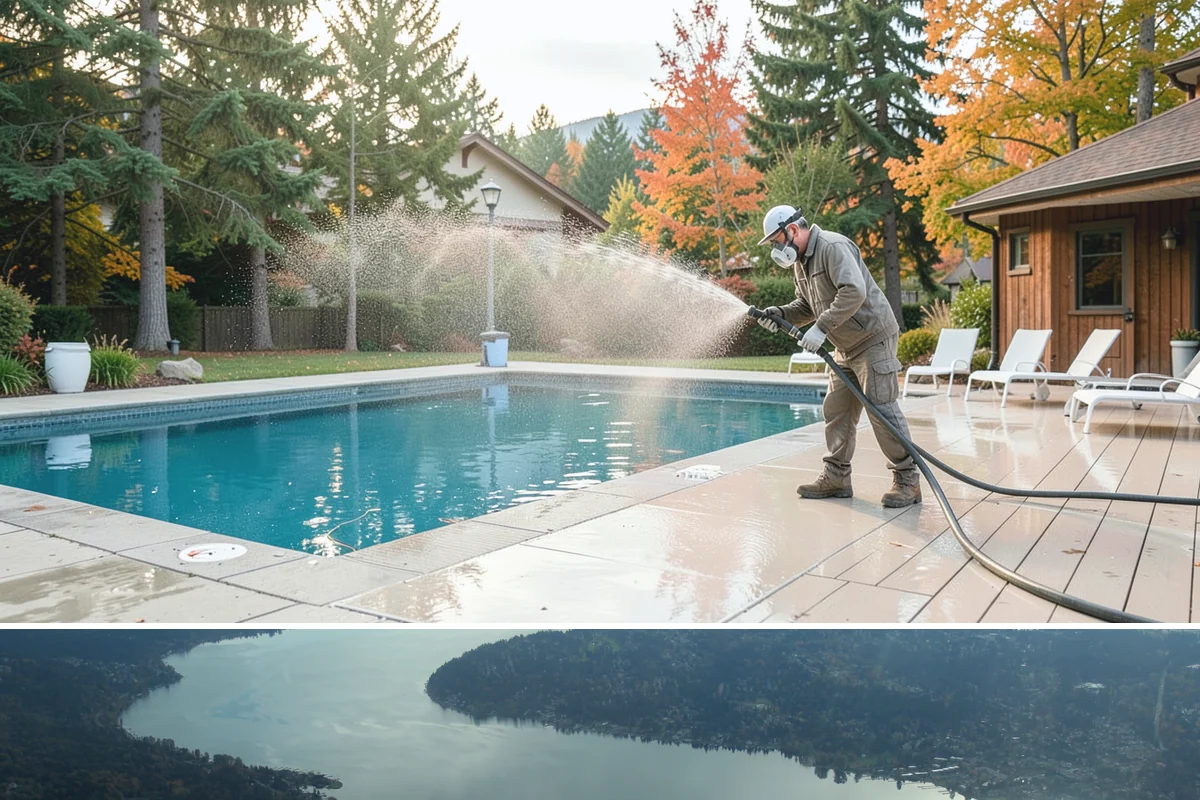 Deck Sealing in Sammamish, King County, WA - Seal decks in summer during a dependable dry spell so the wood is fully dry and the repellent can penetrate and set.