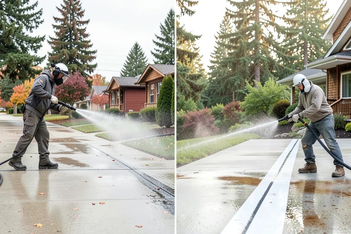 Deck Sealing in Seattle, King County, WA - Clean the deck and remove mildew, algae, and surface graying