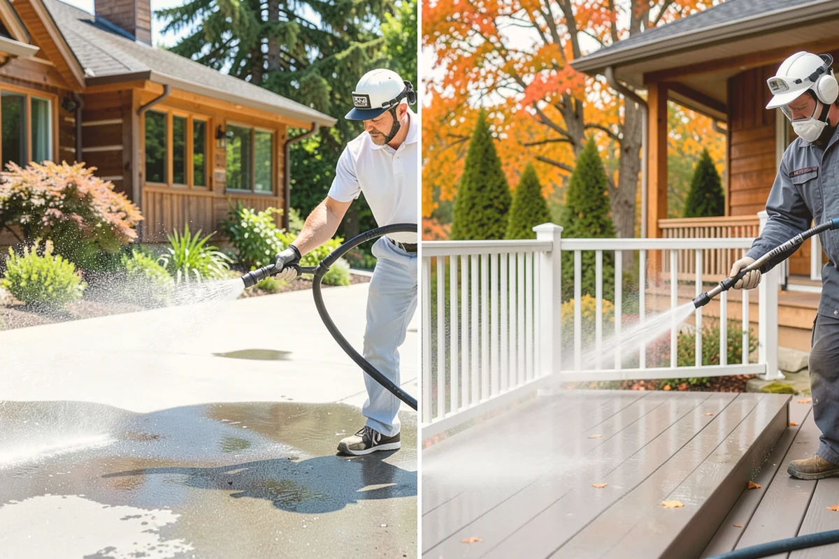 Deck Sealing in Snohomish, Snohomish County, WA - Clean the deck and remove mildew, algae, and surface graying