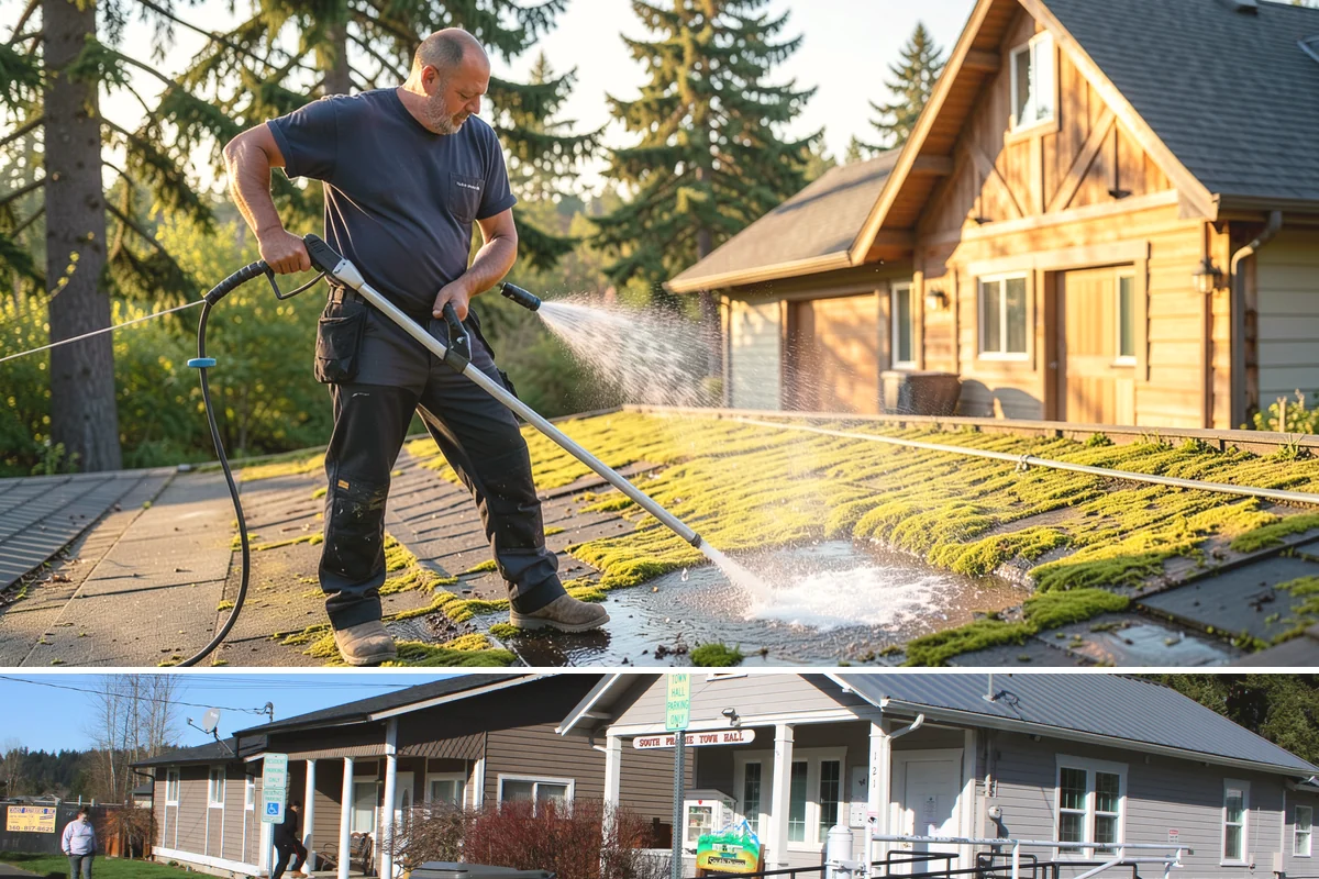 Deck Sealing in South Prairie, Pierce County, WA - Seal decks in summer during a dependable dry spell so the wood is fully dry and the repellent can penetrate and set.