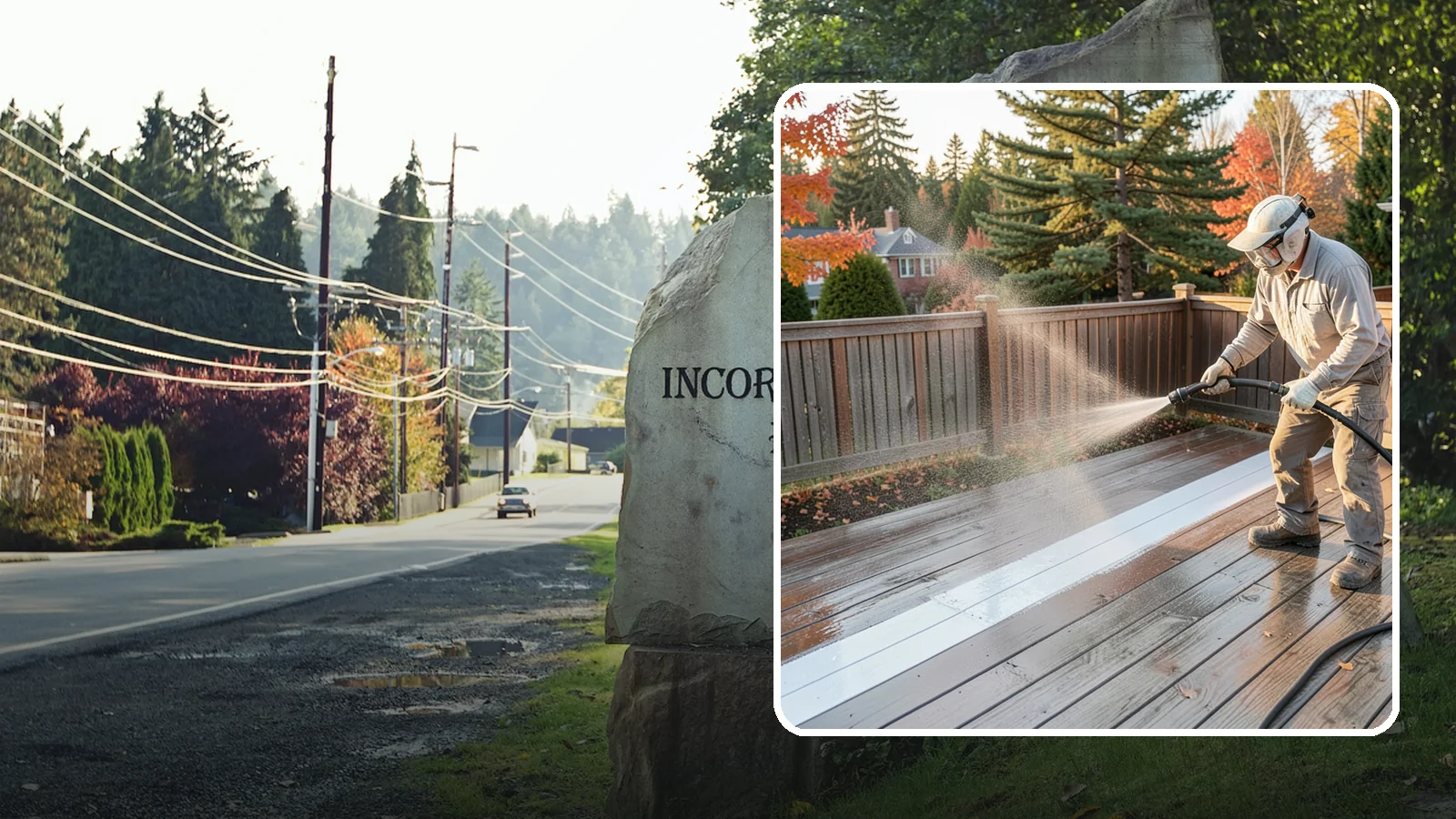 Deck Sealing in Wilkeson, Pierce County, WA - Water-repellent sealing for wood decks that shields boards from the moisture, graying, and rot that Pacific Northwest weather...