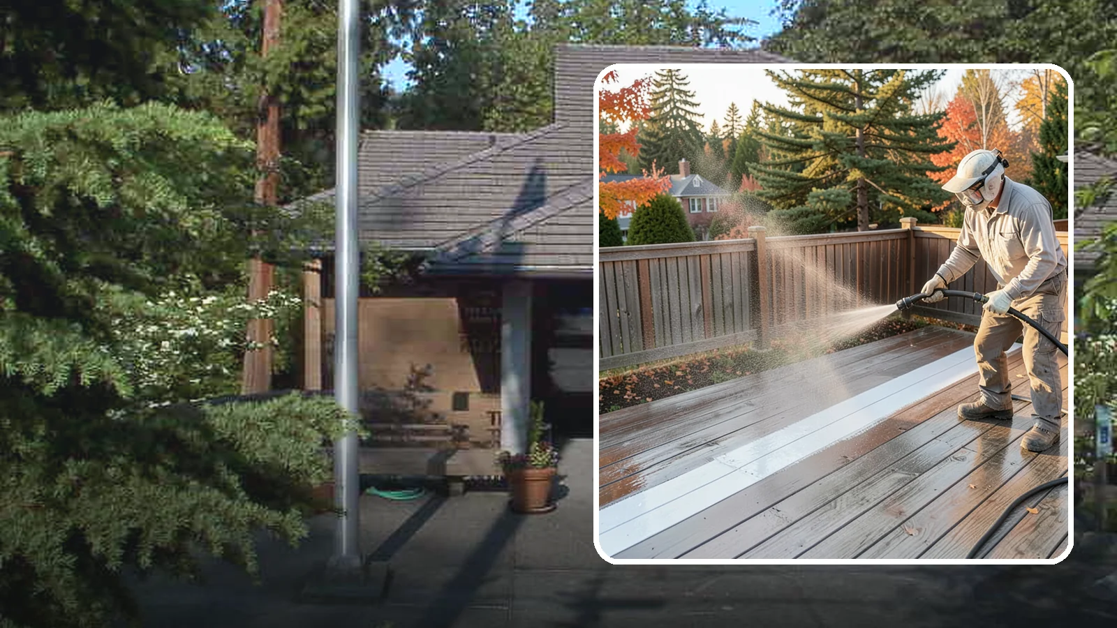 Deck Sealing in Yarrow Point, King County, WA - Water-repellent sealing for wood decks that shields boards from the moisture, graying, and rot that Pacific Northwest weather...