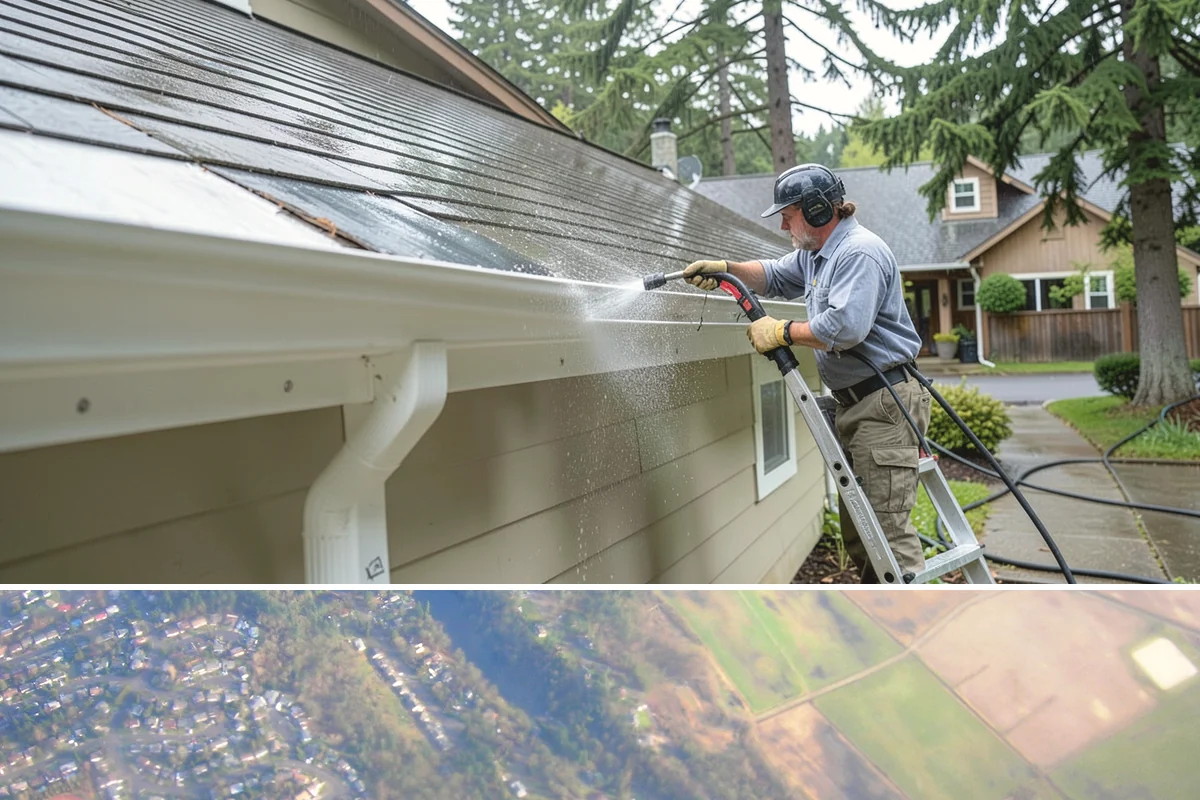 Deck Skirting Cleaning in Algona, King County, WA - Spring cleaning clears the winter moss that grows heaviest on shaded skirting and restores ventilation.