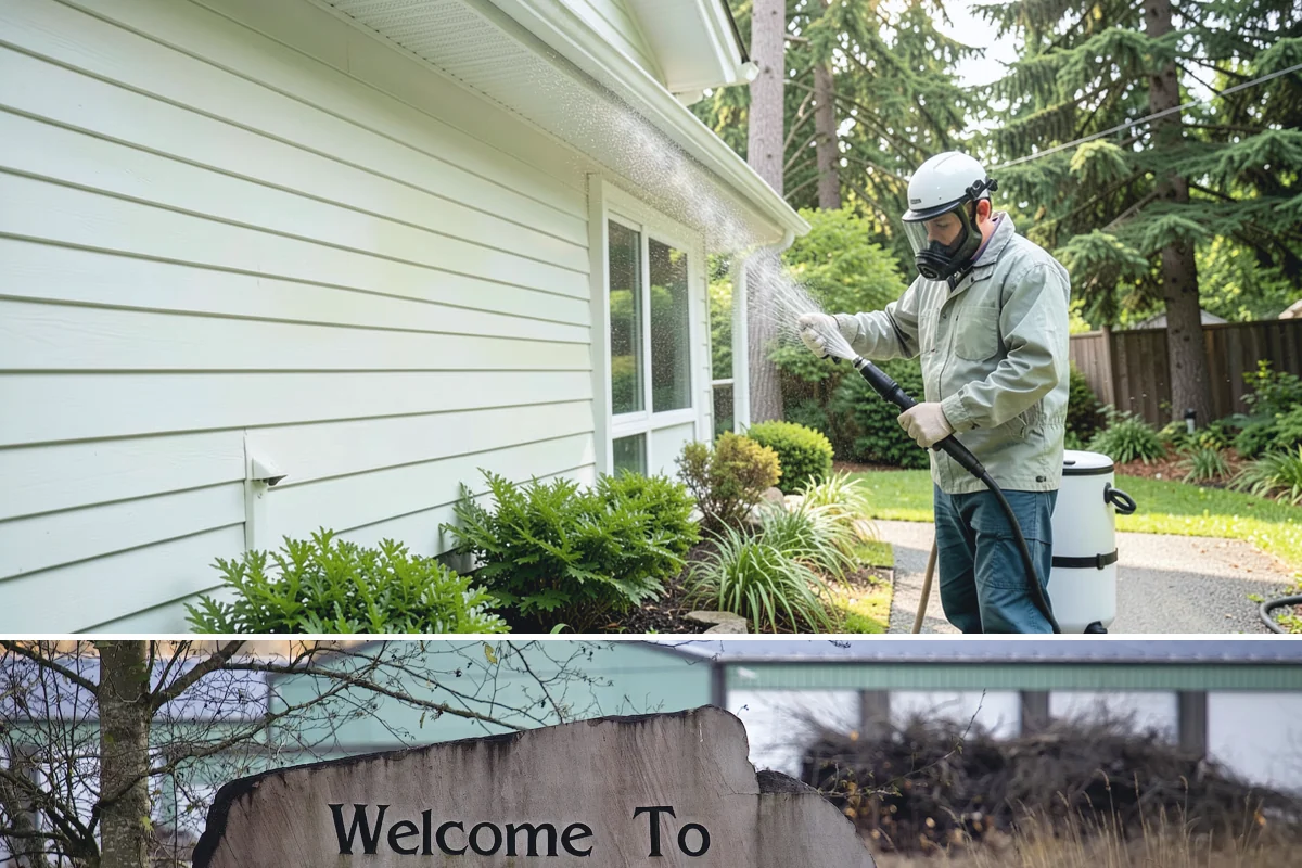 Deck Skirting Cleaning in Buckley, Pierce County, WA - Spring cleaning clears the winter moss that grows heaviest on shaded skirting and restores ventilation.