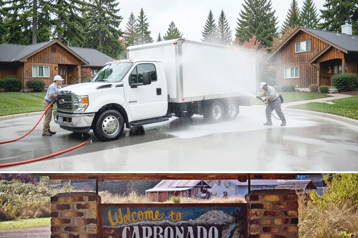 Deck Skirting Cleaning in Carbonado, Pierce County, WA - Spring cleaning clears the winter moss that grows heaviest on shaded skirting and restores ventilation.