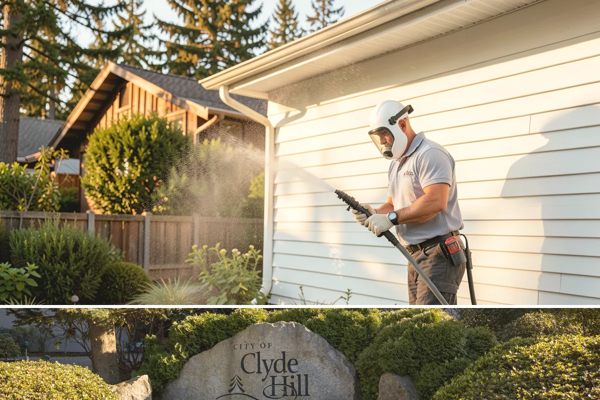 Deck Skirting Cleaning in Clyde Hill, King County, WA - Spring cleaning clears the winter moss that grows heaviest on shaded skirting and restores ventilation.