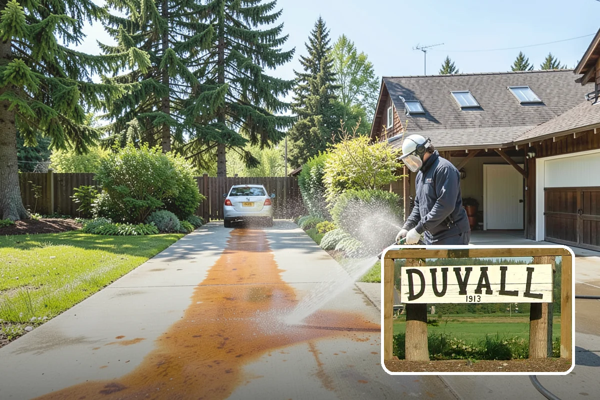 Deck Skirting Cleaning in Duvall, King County, WA - Removes moss and mud from the shaded skirting band