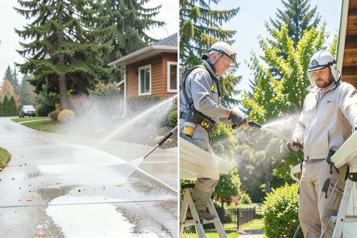 Deck Skirting Cleaning in Duvall, King County, WA - Clear debris piled against the skirting base