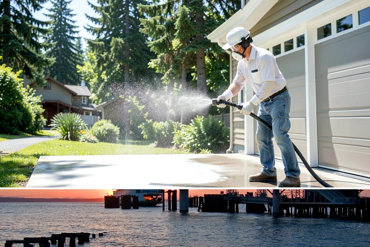 Deck Skirting Cleaning in Edmonds, Snohomish County, WA - Spring cleaning clears the winter moss that grows heaviest on shaded skirting and restores ventilation.