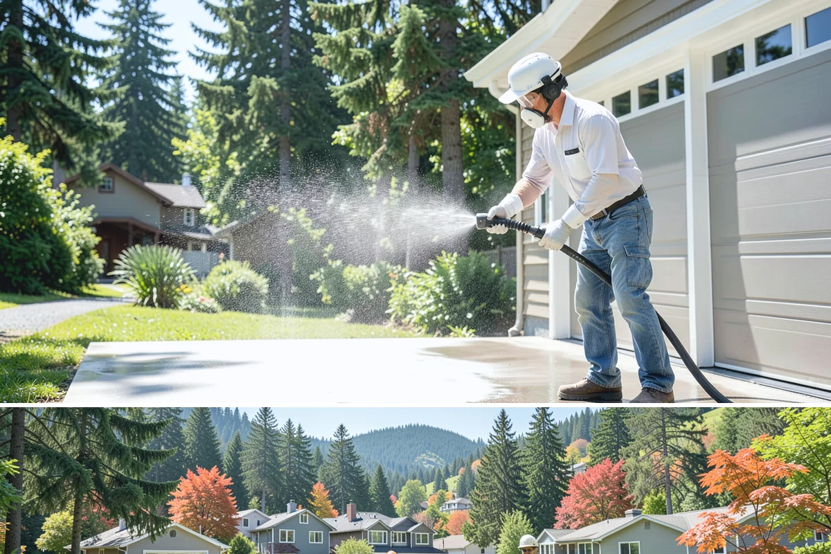 Deck Skirting Cleaning in Fircrest, Pierce County, WA - Spring cleaning clears the winter moss that grows heaviest on shaded skirting and restores ventilation.