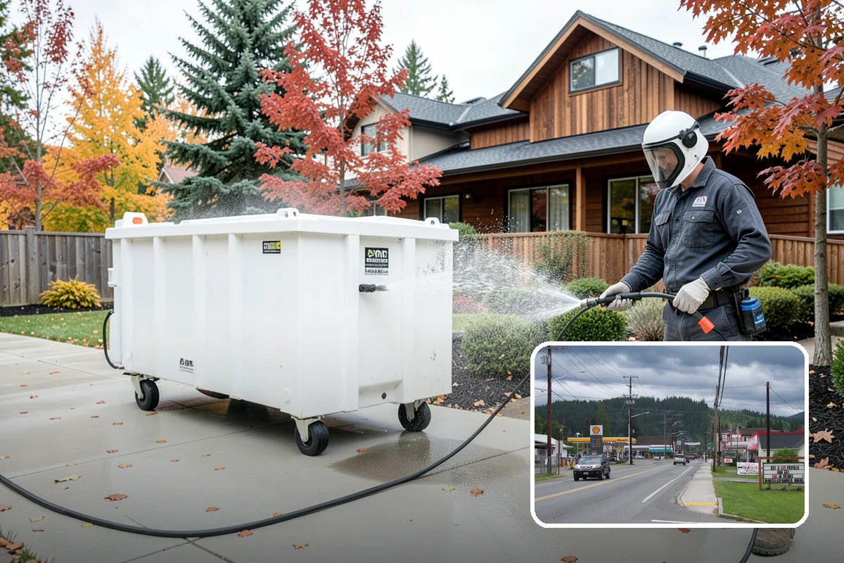 Deck Skirting Cleaning in Granite Falls, Snohomish County, WA - Removes moss and mud from the shaded skirting band