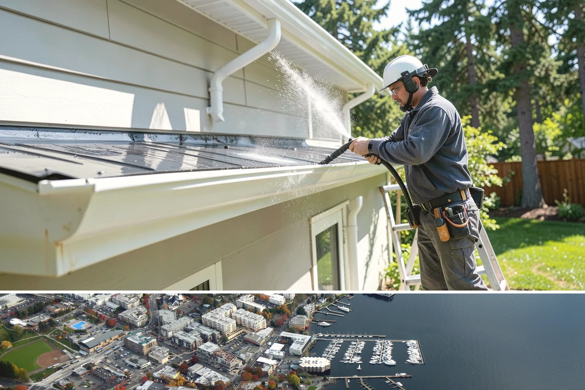Deck Skirting Cleaning in Kirkland, King County, WA - Spring cleaning clears the winter moss that grows heaviest on shaded skirting and restores ventilation.