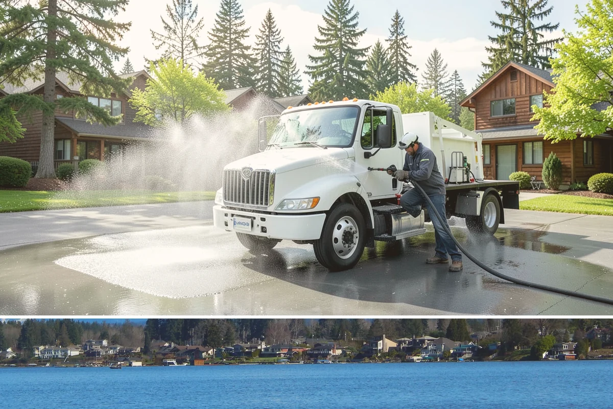 Deck Skirting Cleaning in Lake Stevens, Snohomish County, WA - Spring cleaning clears the winter moss that grows heaviest on shaded skirting and restores ventilation.