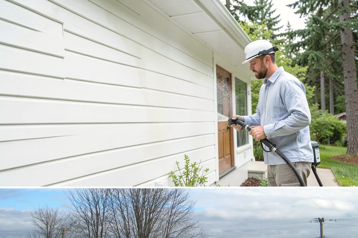 Deck Skirting Cleaning in Langley, Island County, WA - Spring cleaning clears the winter moss that grows heaviest on shaded skirting and restores ventilation.