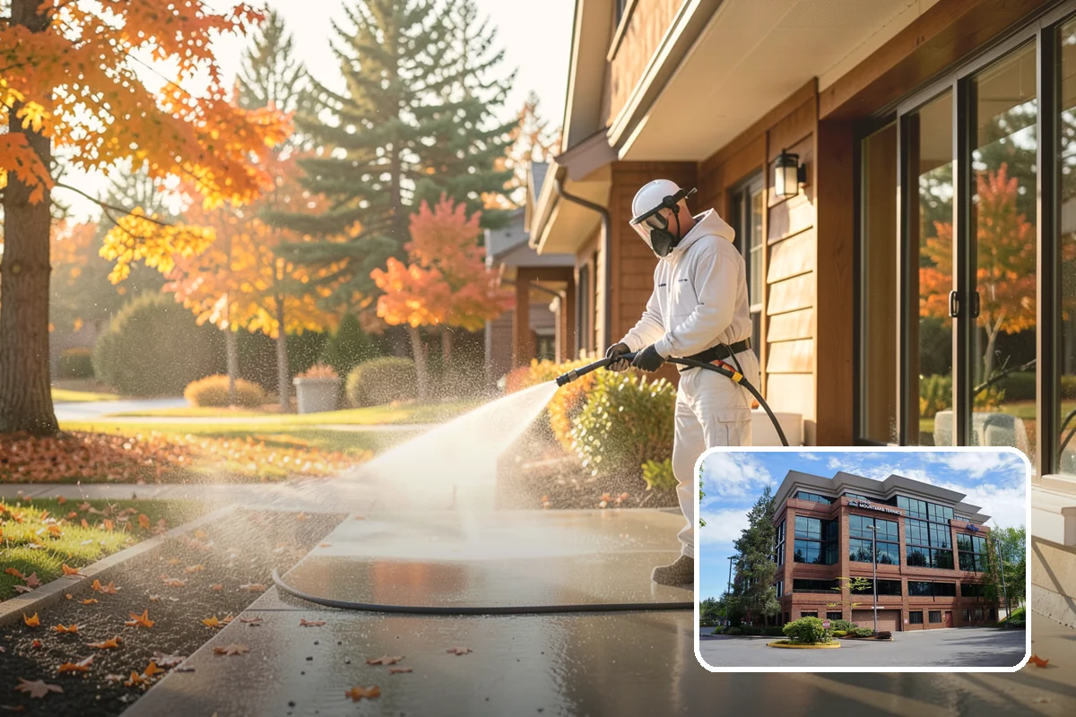 Deck Skirting Cleaning in Mountlake Terrace, Snohomish County, WA - Removes moss and mud from the shaded skirting band