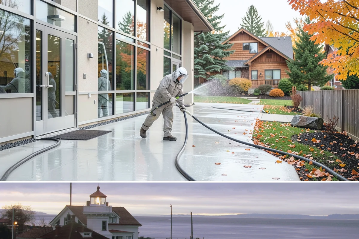 Deck Skirting Cleaning in Mukilteo, Snohomish County, WA - Spring cleaning clears the winter moss that grows heaviest on shaded skirting and restores ventilation.