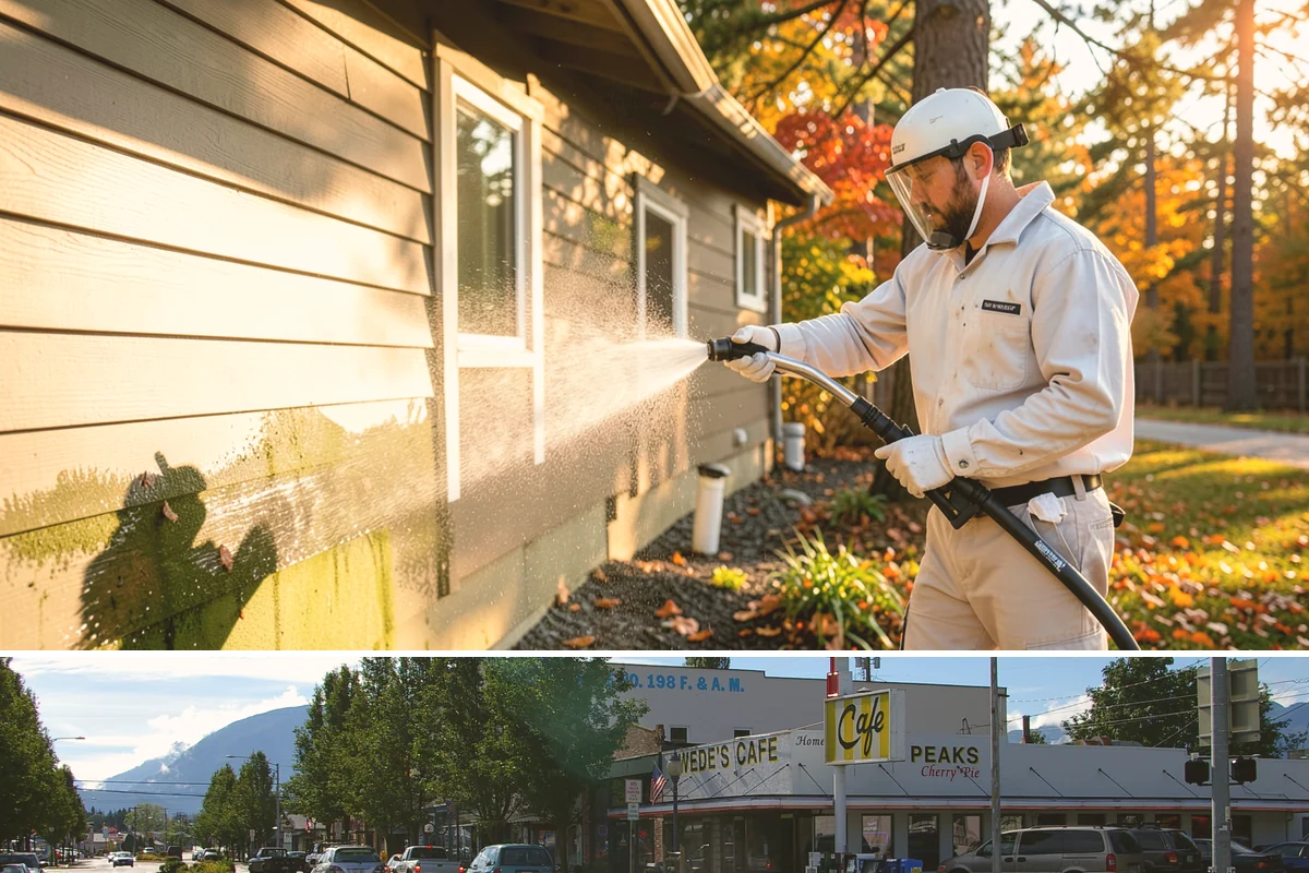 Deck Skirting Cleaning in North Bend, King County, WA - Spring cleaning clears the winter moss that grows heaviest on shaded skirting and restores ventilation.