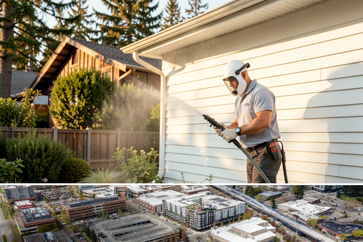Deck Skirting Cleaning in Redmond, King County, WA - Spring cleaning clears the winter moss that grows heaviest on shaded skirting and restores ventilation.