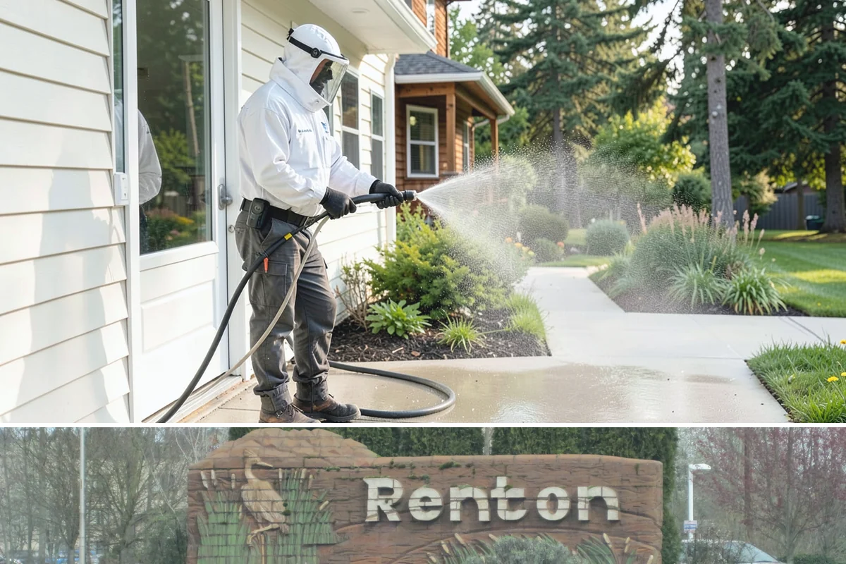 Deck Skirting Cleaning in Renton, King County, WA - Spring cleaning clears the winter moss that grows heaviest on shaded skirting and restores ventilation.