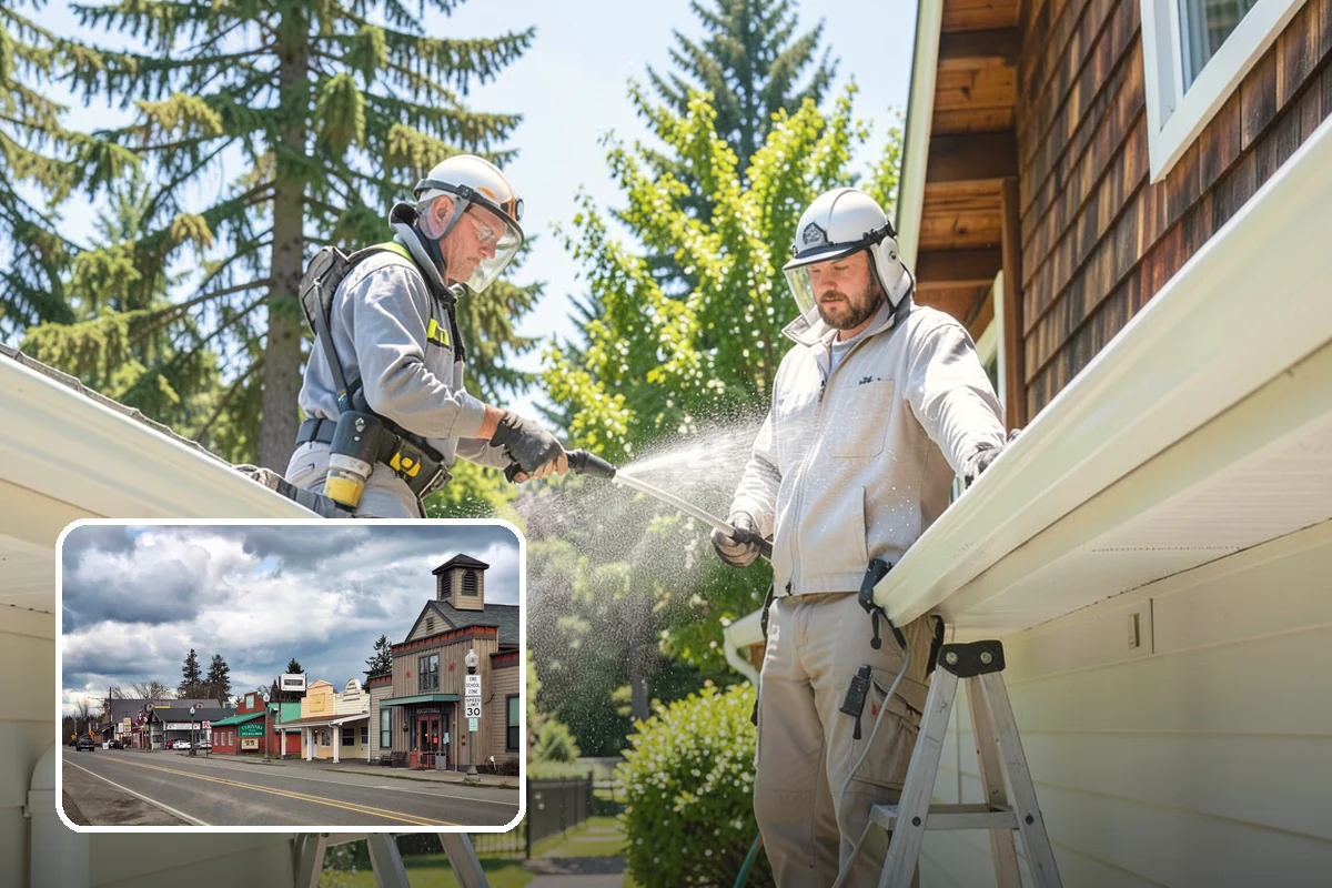 Deck Skirting Cleaning in Roy, Pierce County, WA - Removes moss and mud from the shaded skirting band