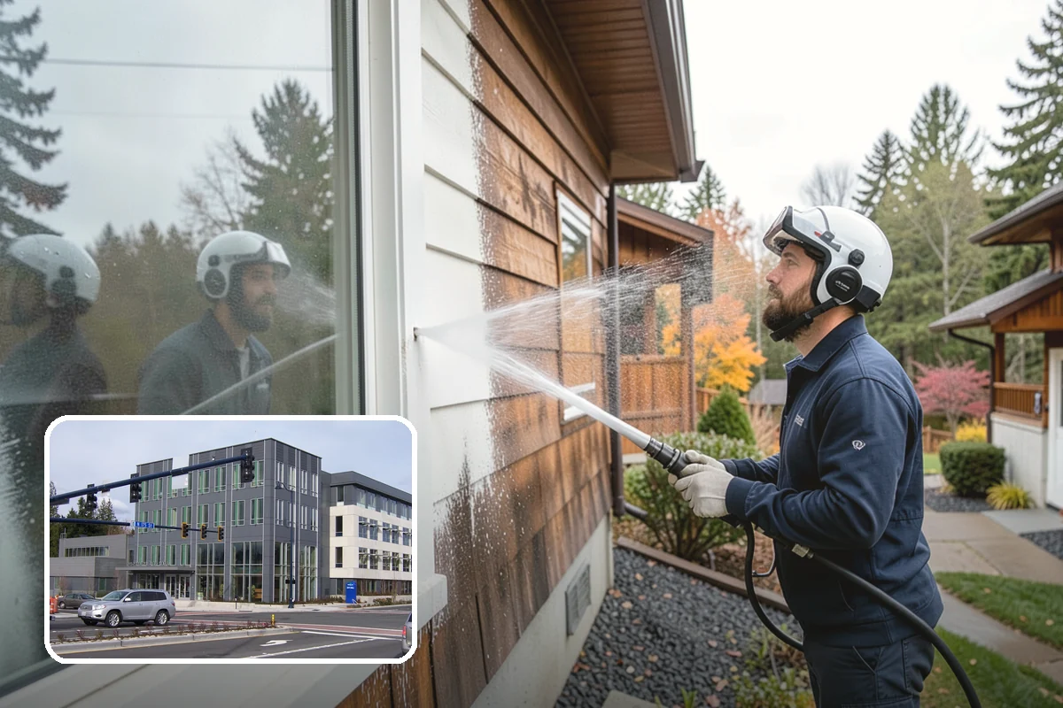 Deck Skirting Cleaning in Shoreline, King County, WA - Removes moss and mud from the shaded skirting band