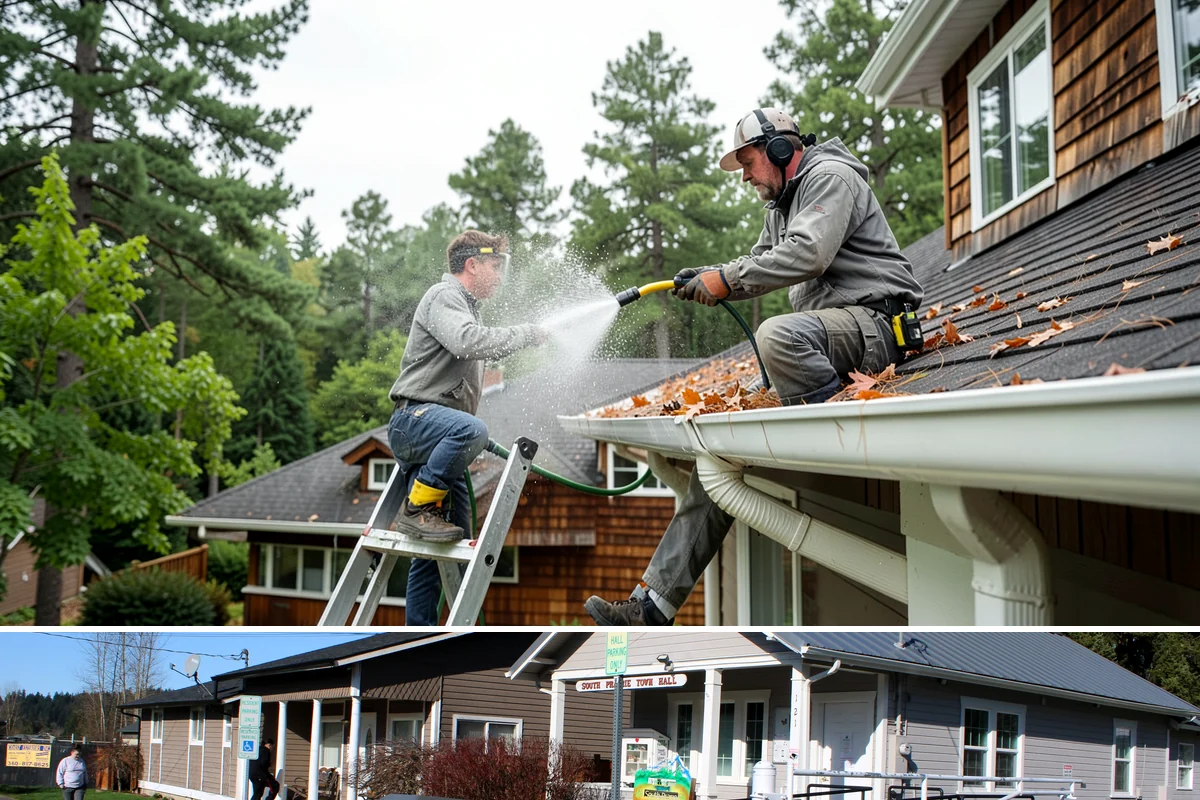 Deck Skirting Cleaning in South Prairie, Pierce County, WA - Spring cleaning clears the winter moss that grows heaviest on shaded skirting and restores ventilation.