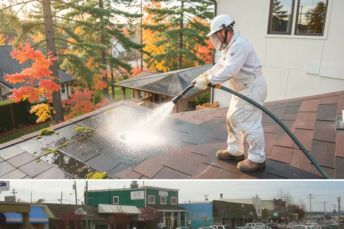 Deck Skirting Cleaning in Stanwood, Snohomish County, WA - Spring cleaning clears the winter moss that grows heaviest on shaded skirting and restores ventilation.