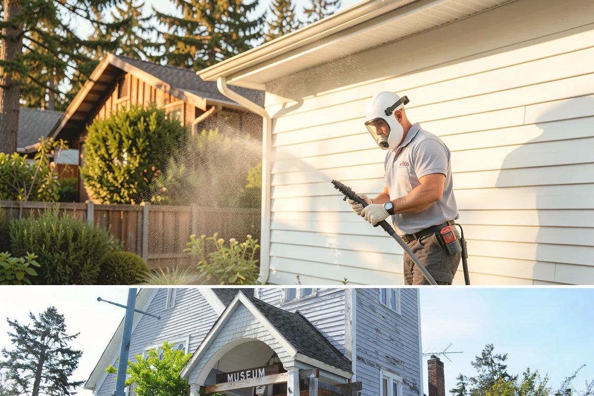 Deck Skirting Cleaning in Steilacoom, Pierce County, WA - Spring cleaning clears the winter moss that grows heaviest on shaded skirting and restores ventilation.