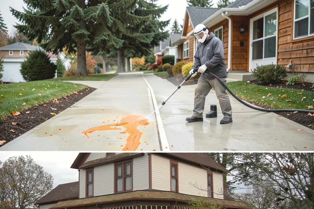 Deck Skirting Cleaning in Sumner, Pierce County, WA - Spring cleaning clears the winter moss that grows heaviest on shaded skirting and restores ventilation.