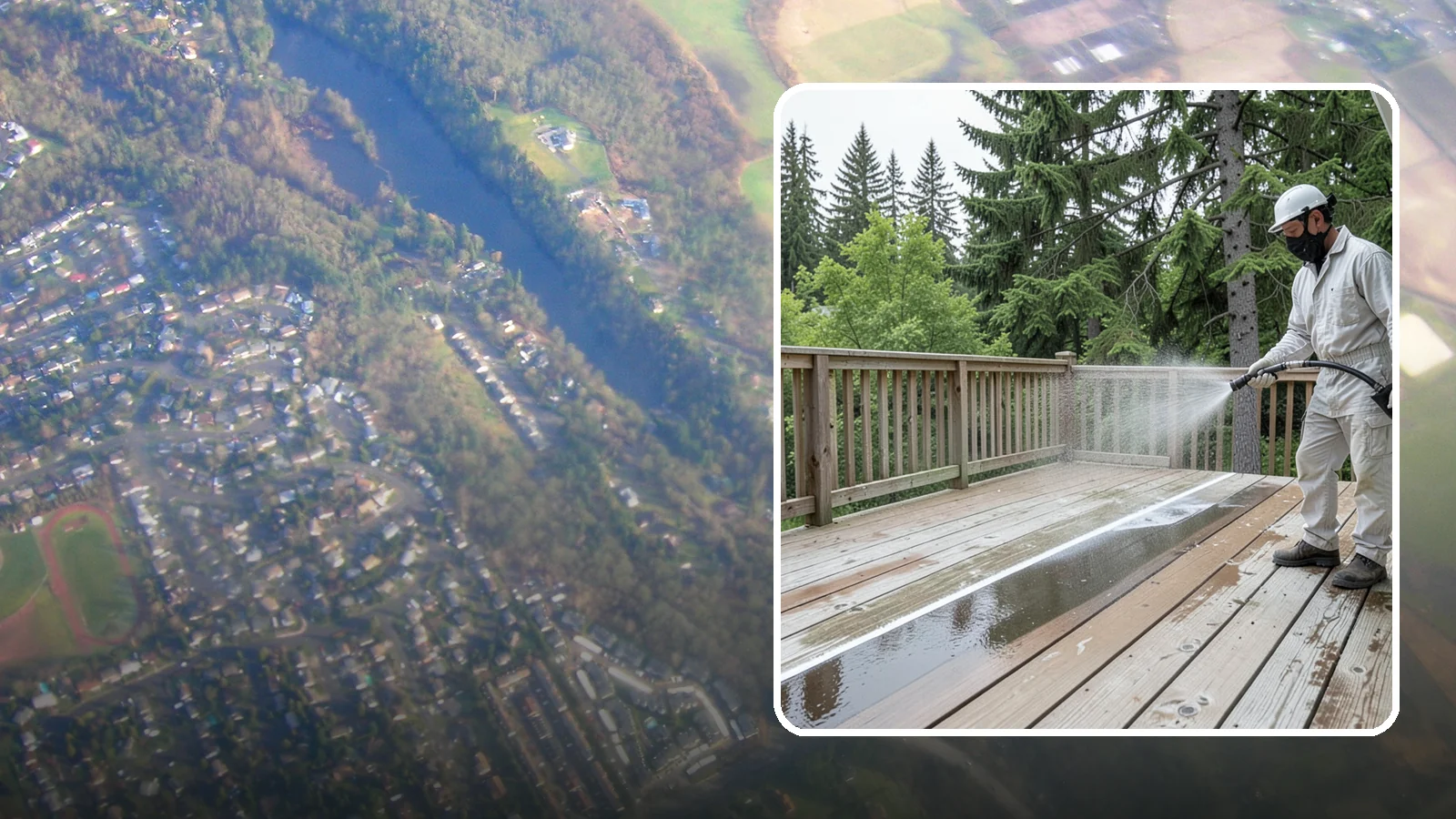 Deck Stain Stripping in Algona, King County, WA - Strip failing, peeling deck stain down to bare wood so a new finish can adhere properly.