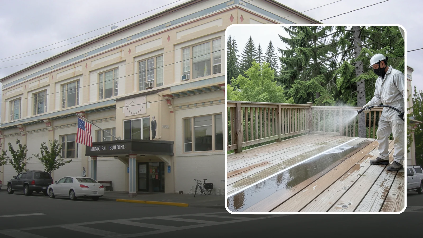 Deck Stain Stripping in Anacortes, Skagit County, WA - Strip failing, peeling deck stain down to bare wood so a new finish can adhere properly.