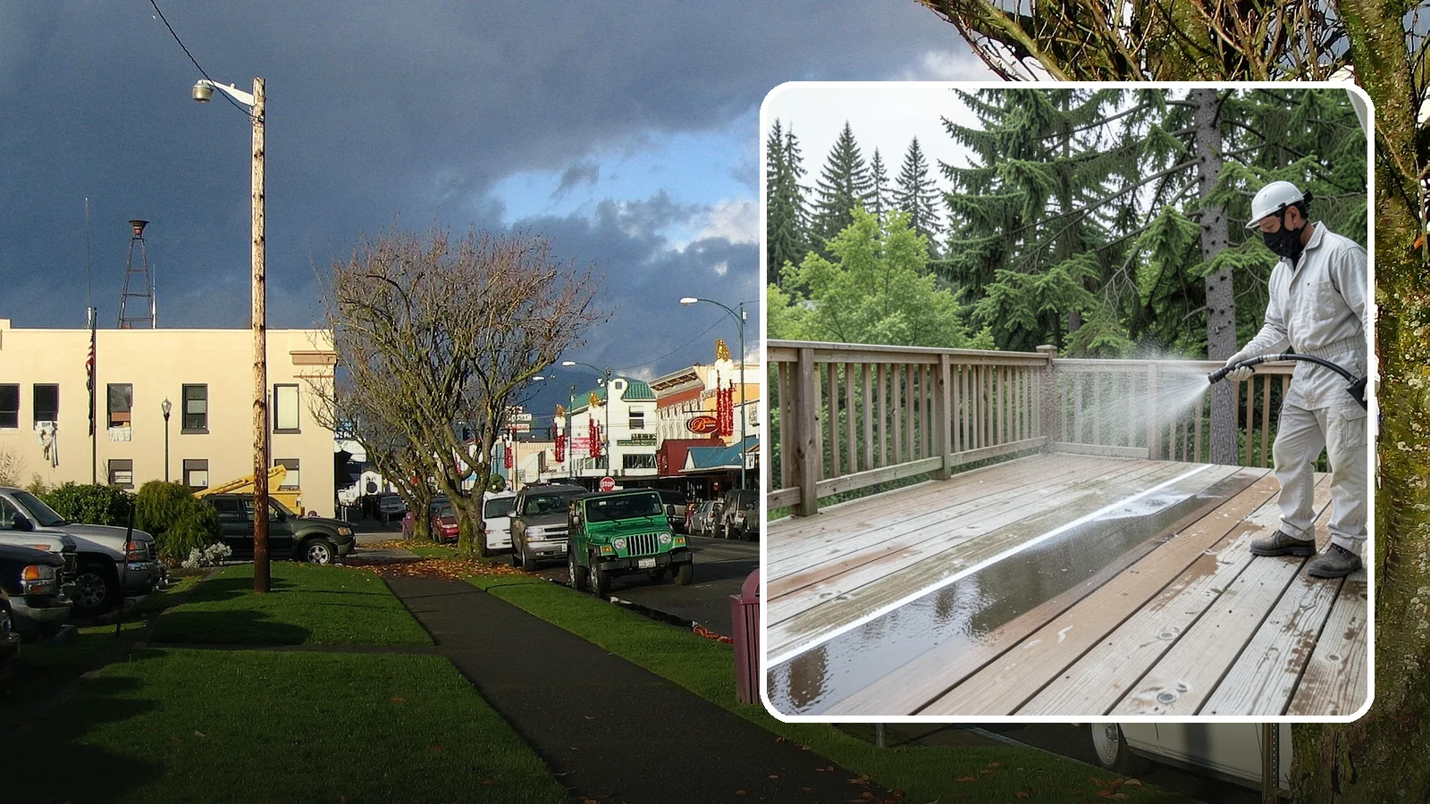 Deck Stain Stripping in Arlington, Snohomish County, WA - Strip failing, peeling deck stain down to bare wood so a new finish can adhere properly.