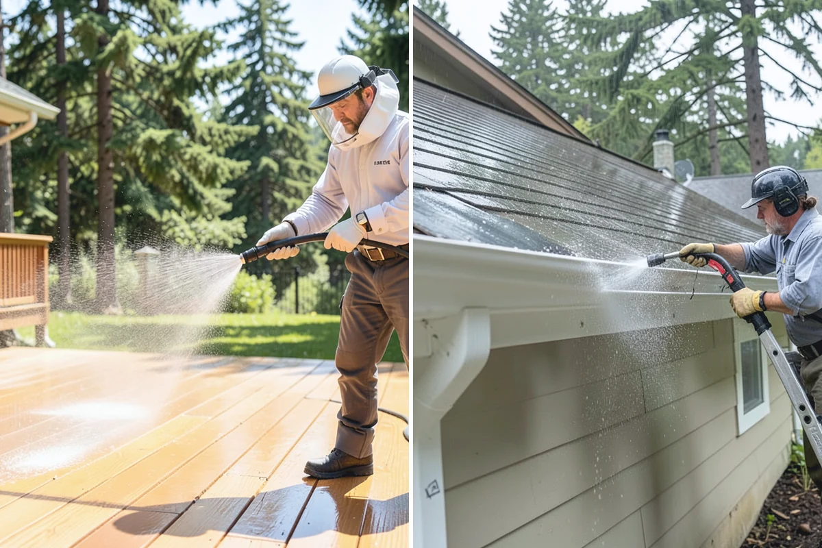 Deck Stain Stripping in Beaux Arts Village, King County, WA - Apply a stain stripper to the failing finish