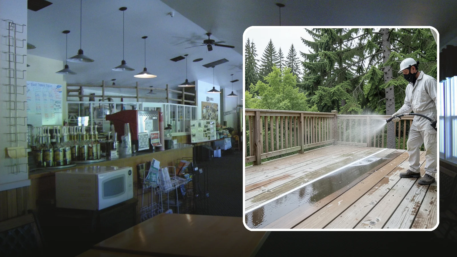 Deck Stain Stripping in Black Diamond, King County, WA - Strip failing, peeling deck stain down to bare wood so a new finish can adhere properly.