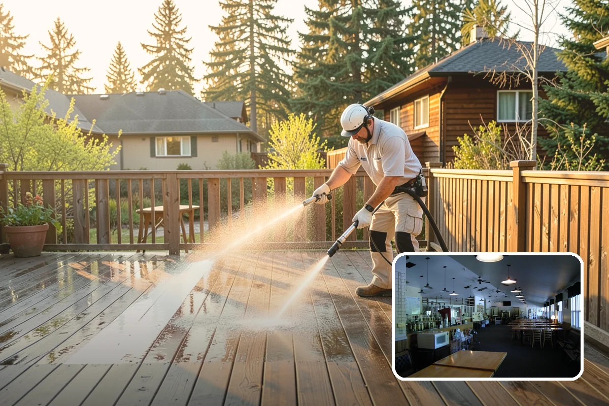 Deck Stain Stripping in Black Diamond, King County, WA - Removes peeling, failing stain completely