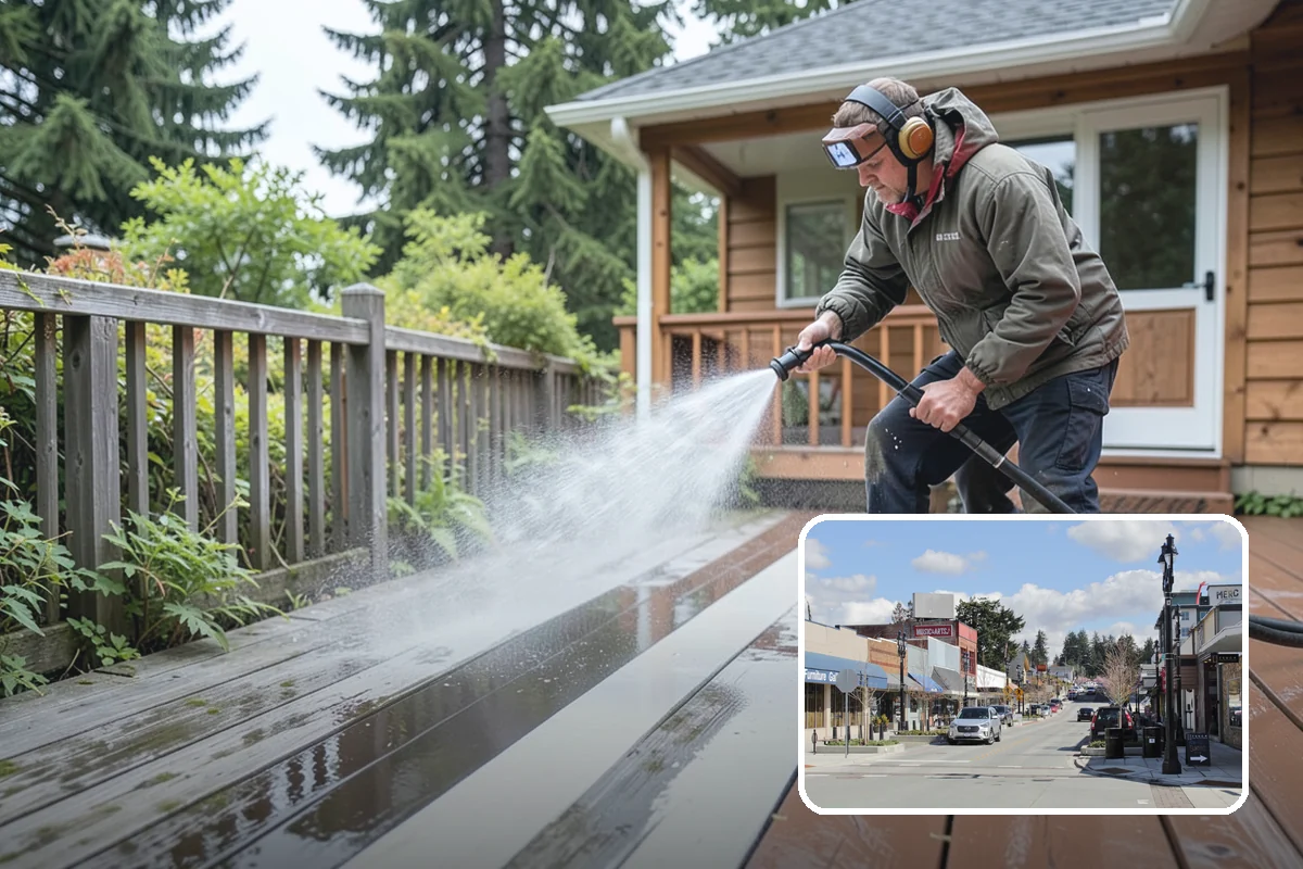 Deck Stain Stripping in Bothell, King County, WA - Removes peeling, failing stain completely