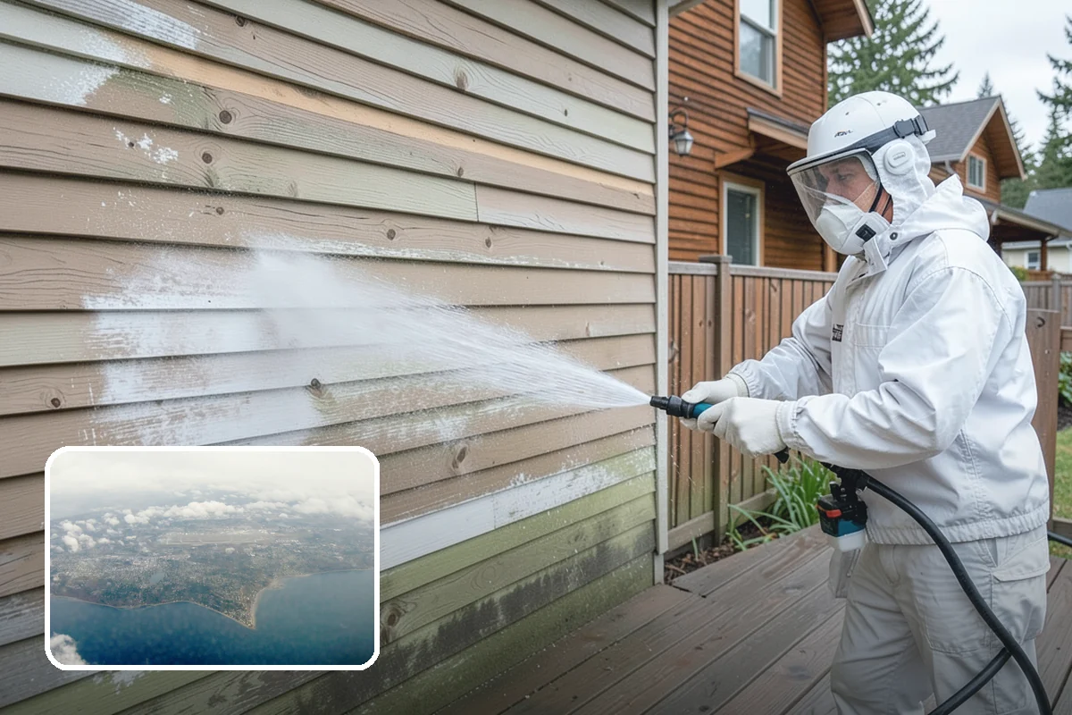 Deck Stain Stripping in Burien, King County, WA - Removes peeling, failing stain completely
