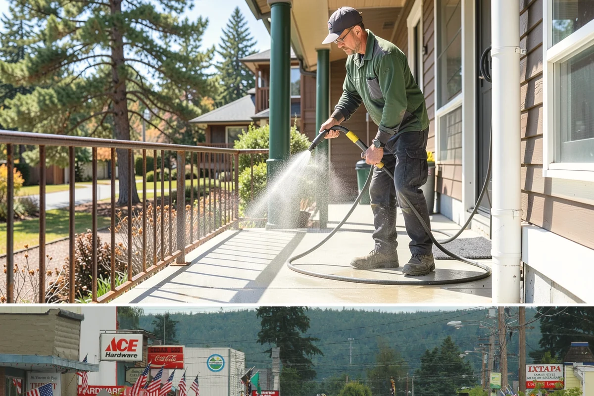 Deck Stain Stripping in Carnation, King County, WA - Strip deck stain in a dry summer window so bare wood dries before recoating.