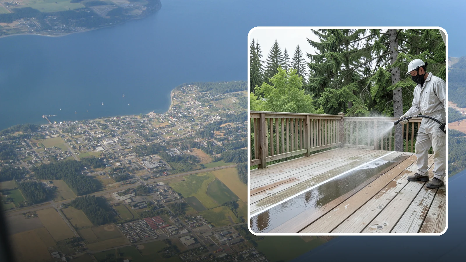 Deck Stain Stripping in Coupeville, Island County, WA - Strip failing, peeling deck stain down to bare wood so a new finish can adhere properly.