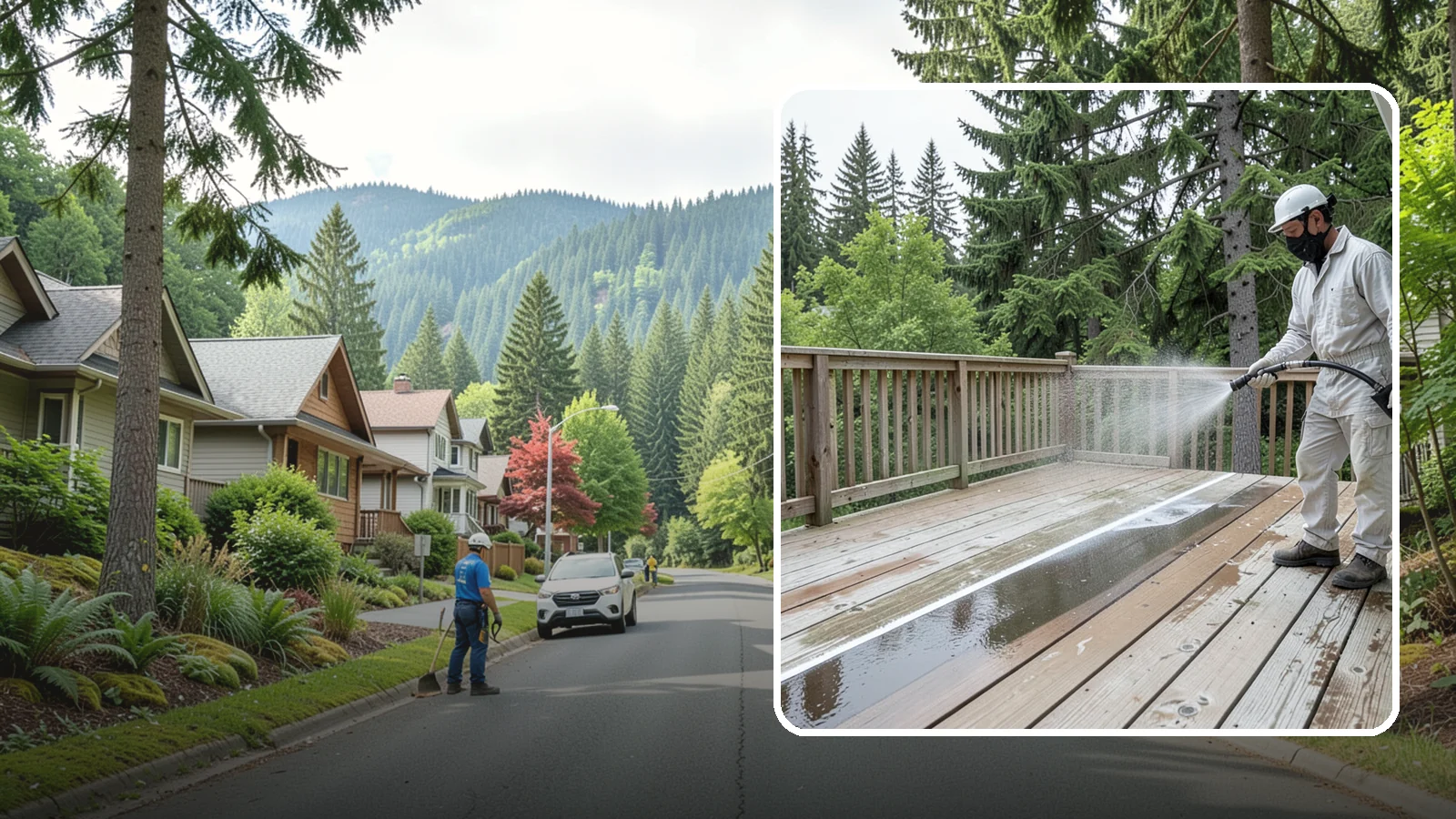 Deck Stain Stripping in Darrington, Snohomish County, WA - Strip failing, peeling deck stain down to bare wood so a new finish can adhere properly.