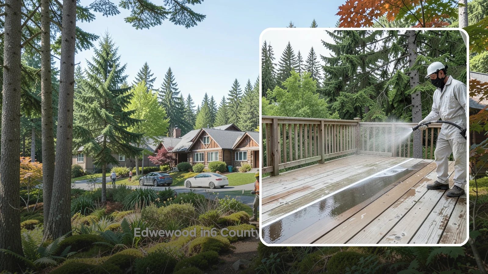 Deck Stain Stripping in Edgewood, Pierce County, WA - Strip failing, peeling deck stain down to bare wood so a new finish can adhere properly.