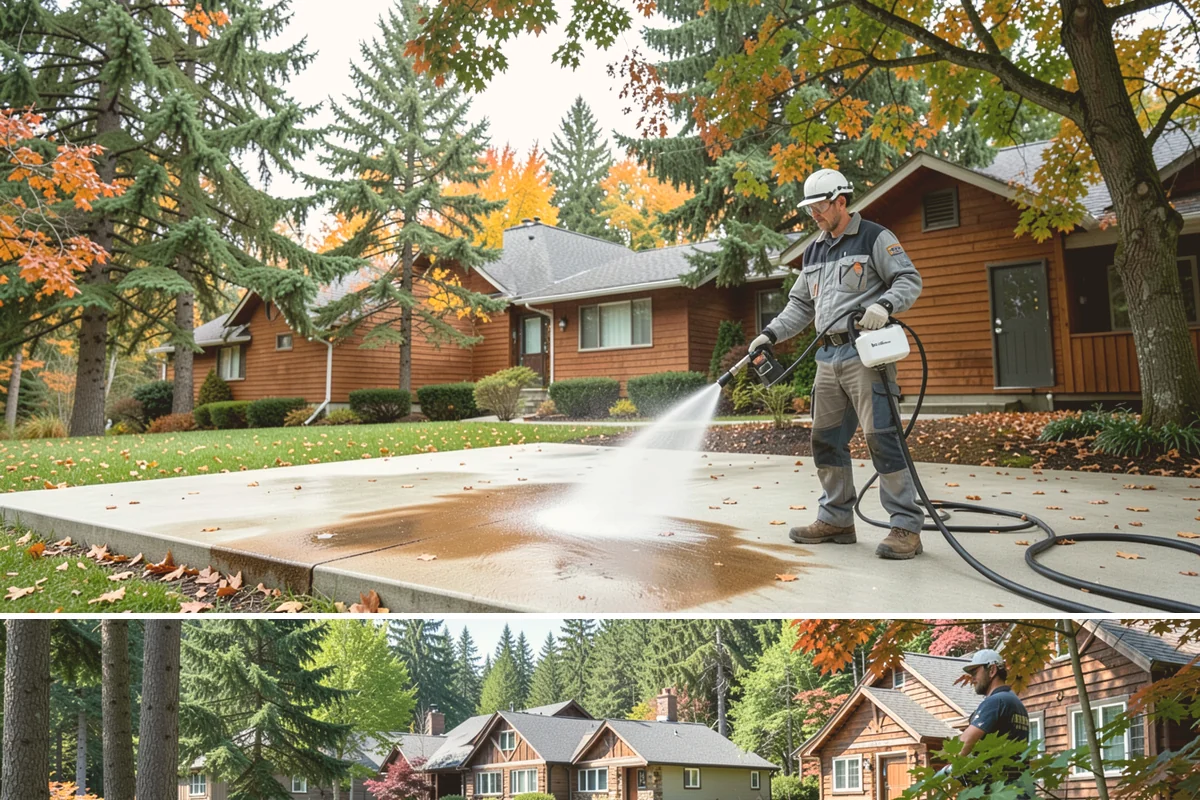 Deck Stain Stripping in Edgewood, Pierce County, WA - Strip deck stain in a dry summer window so bare wood dries before recoating.